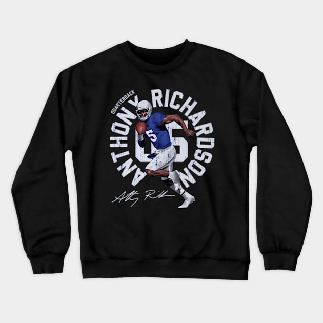 Anthony Richardson Indianapolis Arc Crewneck Sweatshirt by caravalo